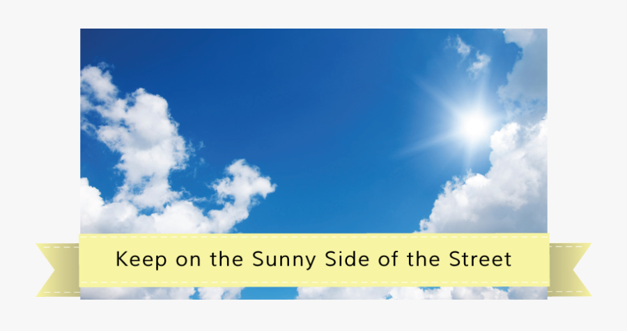 Sunny Side Banner - Sunlight, Transparent Clipart