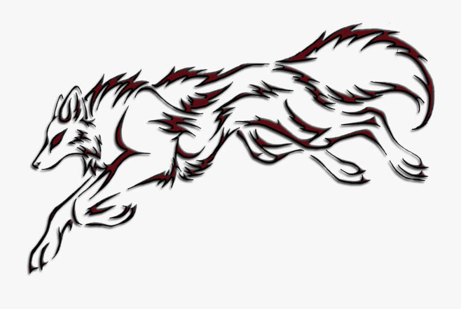 Tattoo Arctic Wolf Lone Wolf Clip Art - Arctic Wolf Drawing, Transparent Clipart