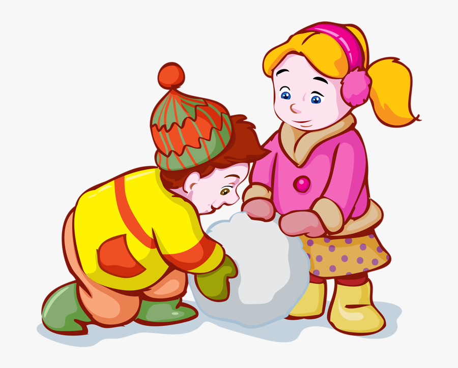 Png Clip Art - Children Playing In The Snow Clipart, Transparent Clipart