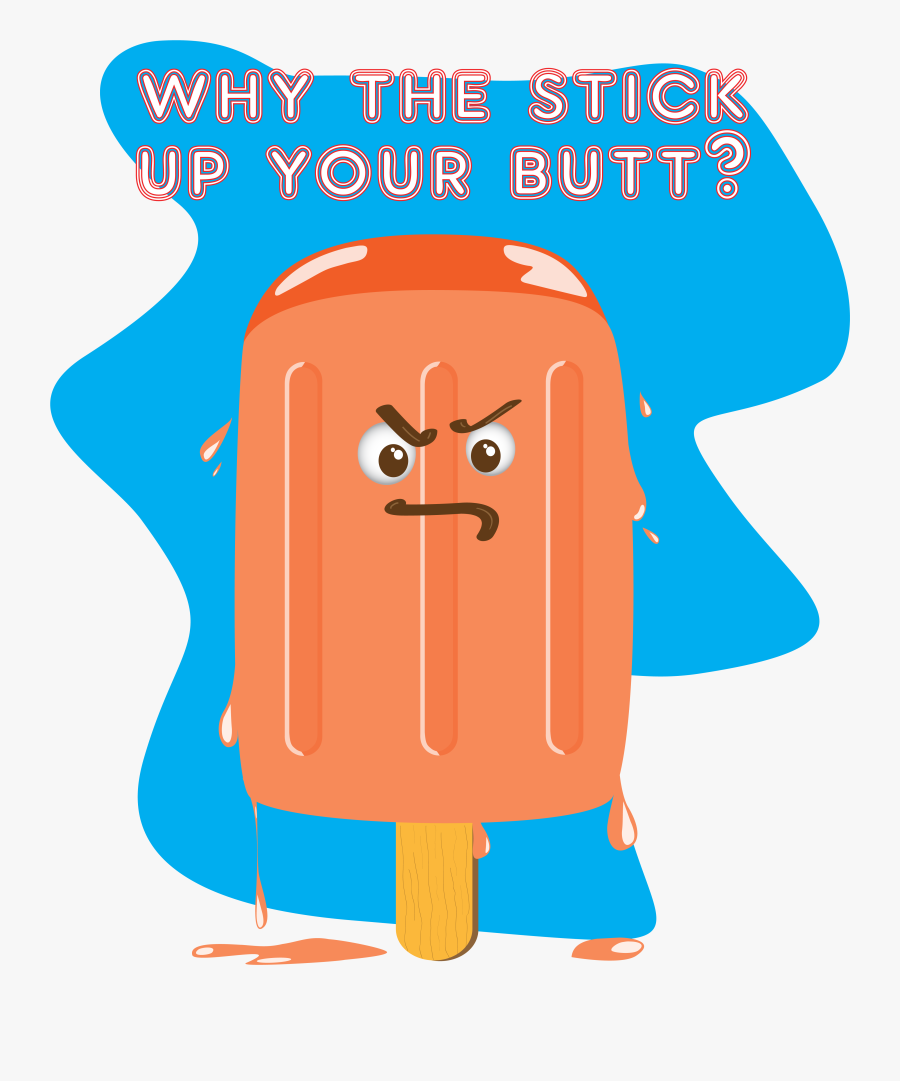 Stick Up Your Butt Onesie, Transparent Clipart