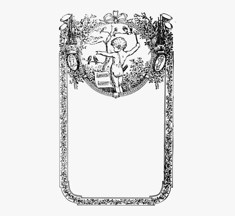 Picture Frame,art,monochrome Photography - Black And White Baby Frames, Transparent Clipart