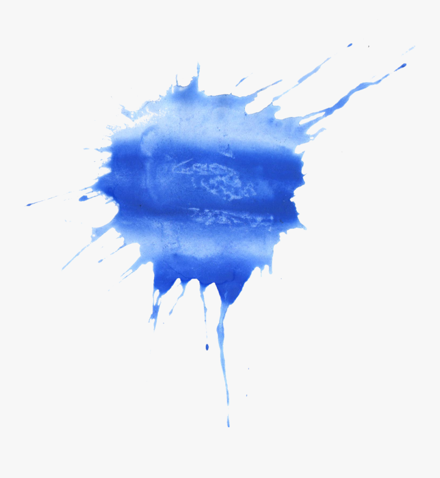Blue Splatter Onlygfx - Watercolor Painting, Transparent Clipart