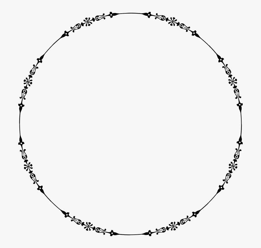 Clip Transparent Stock Circle Outline Clipart - Circular Border Png, Transparent Clipart