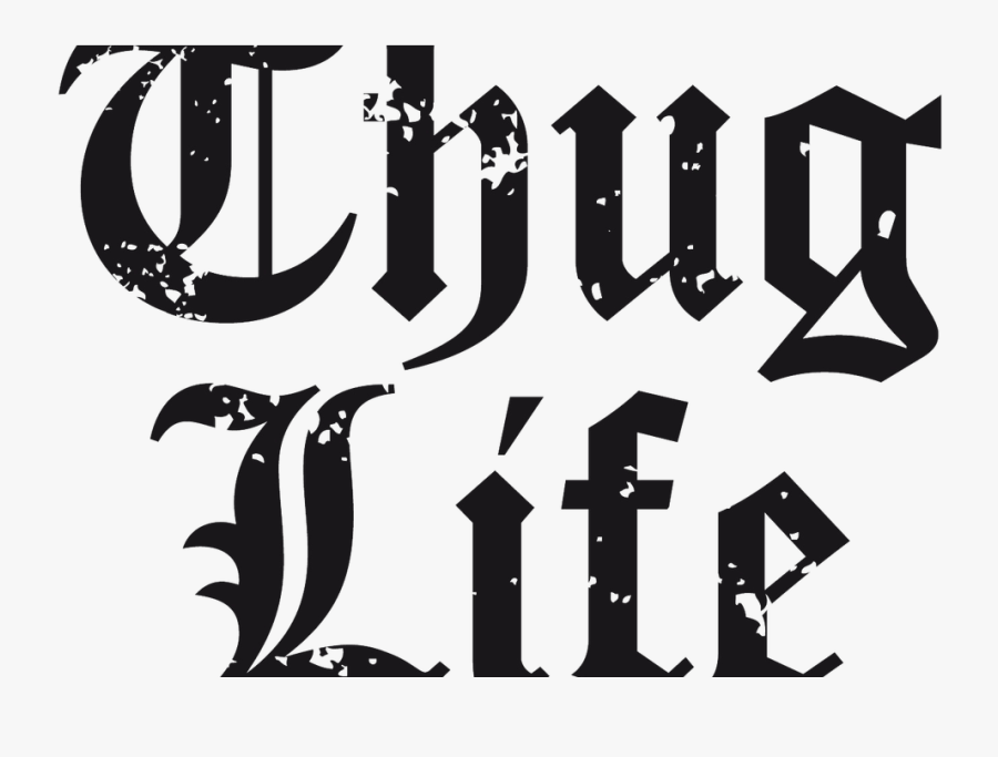 Transparent The Word Life Clipart - Thug Life Png Gambar, Transparent Clipart