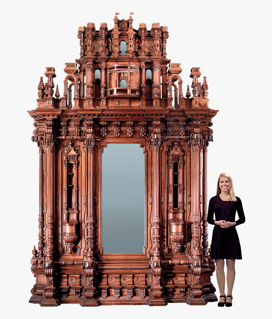 Clip Art Antique Furniture Russian Armoire - Tzar Nicholas Ii Armoire, Transparent Clipart