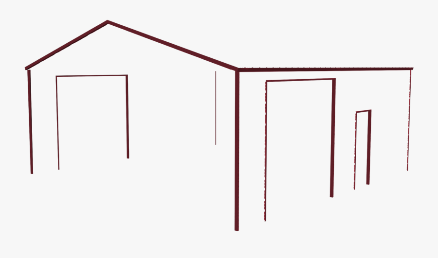 Carport Trim Vintage Burgundy, Transparent Clipart