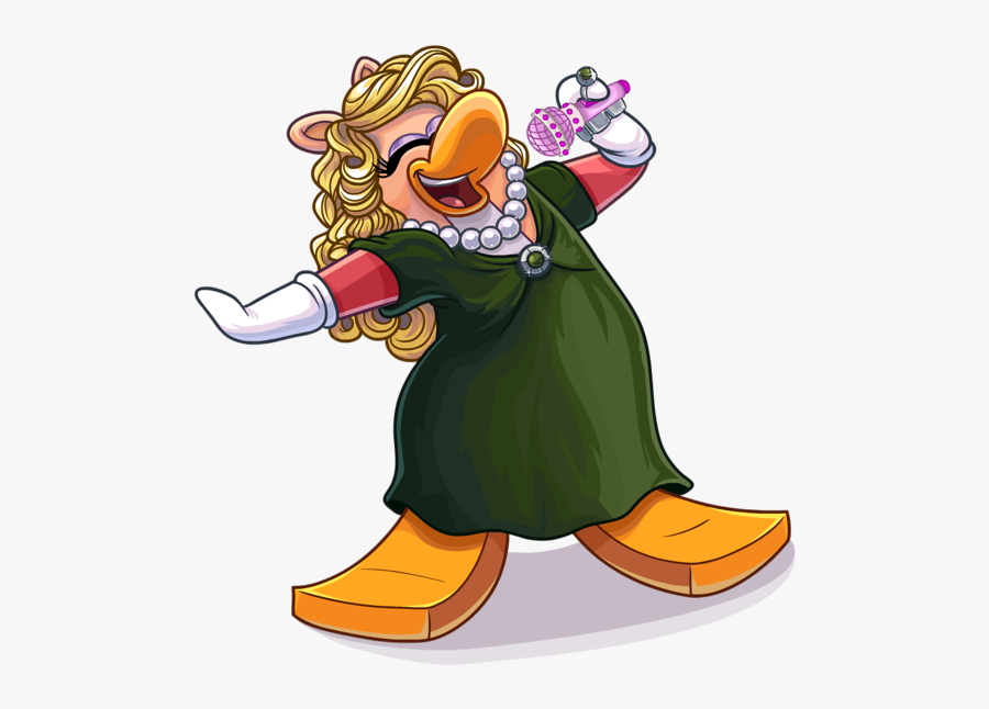 Miss Piggy Club Penguin, Transparent Clipart