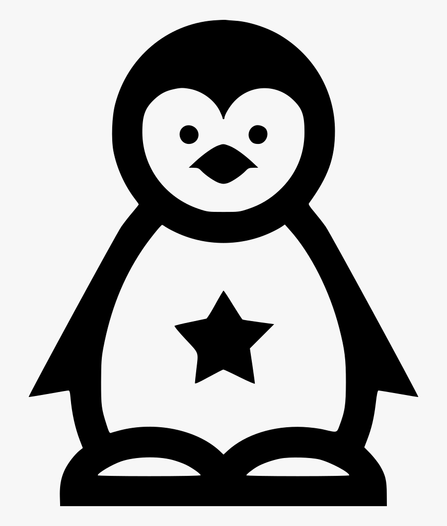 Penguin - Christmas Stars Aesthetic, Transparent Clipart