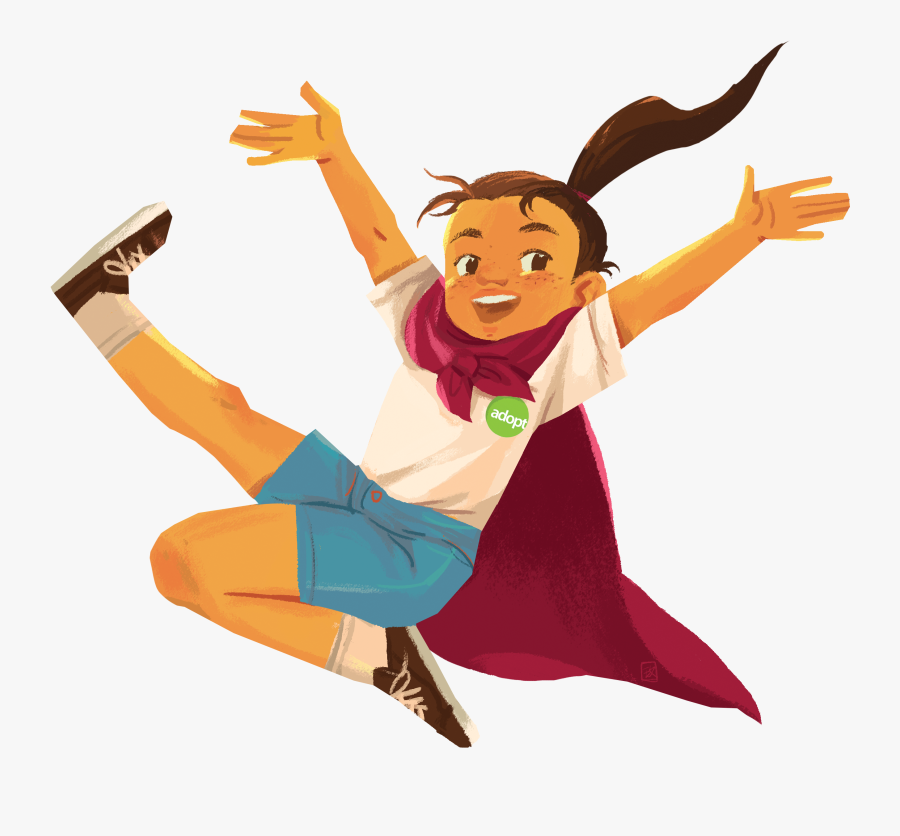 Transparent Clipart Girl Jumping, Transparent Clipart