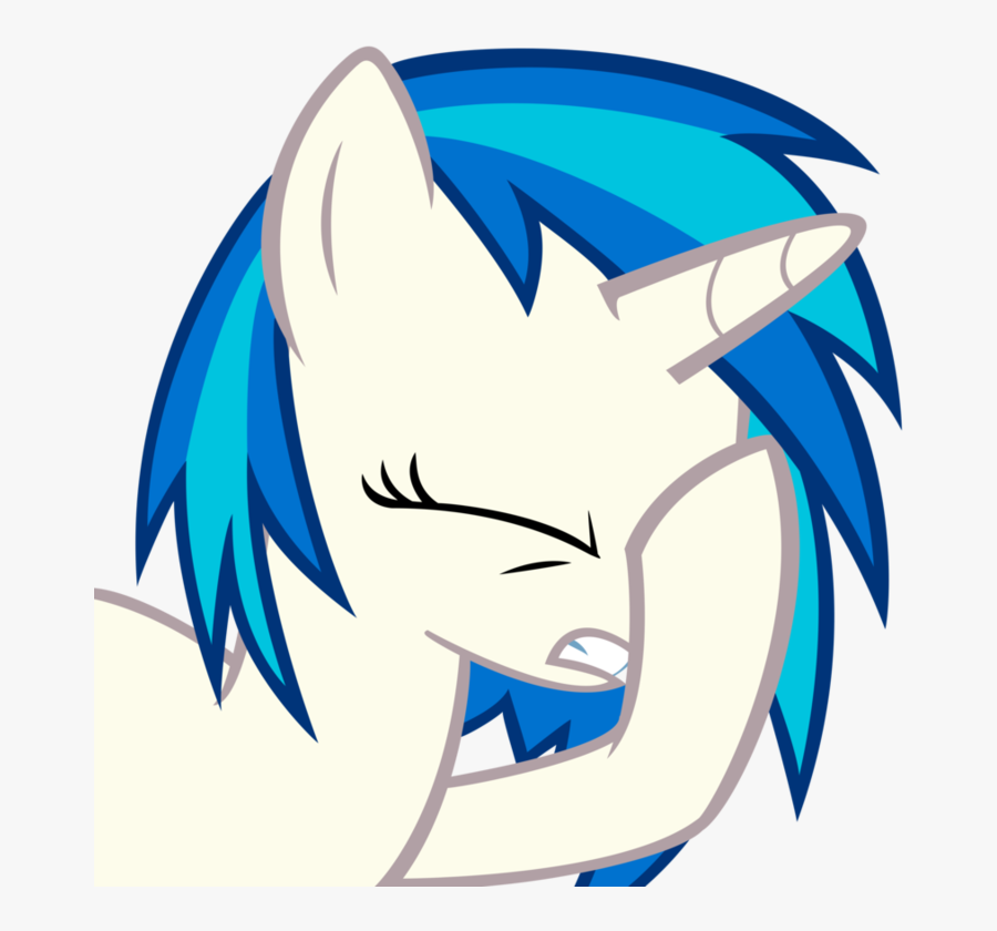 Vinyl Scratch Facepalm, Transparent Clipart