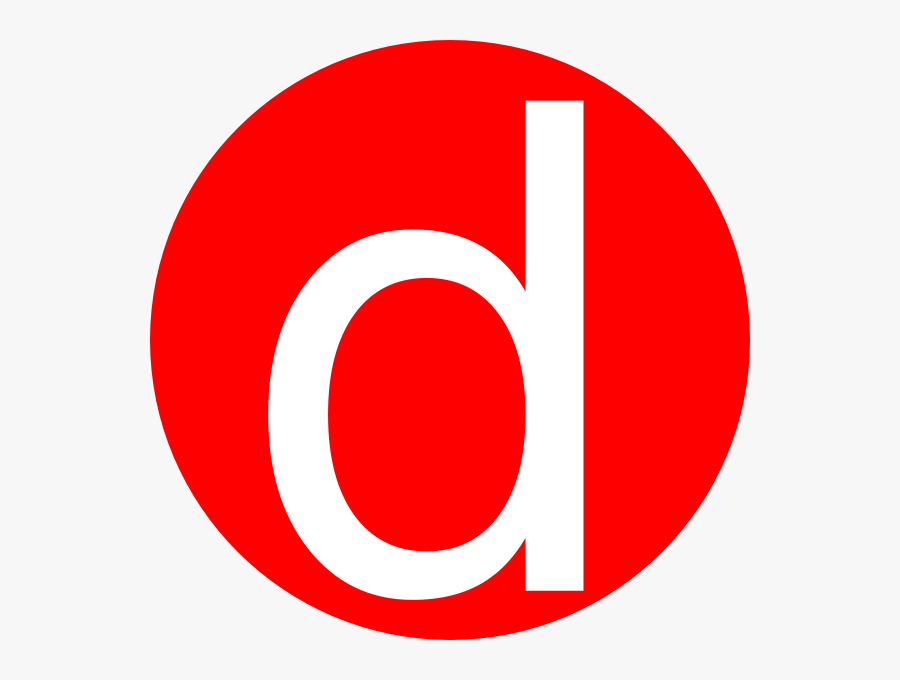 Red, Rounded, With D Clip Art - Clip Art D, Transparent Clipart