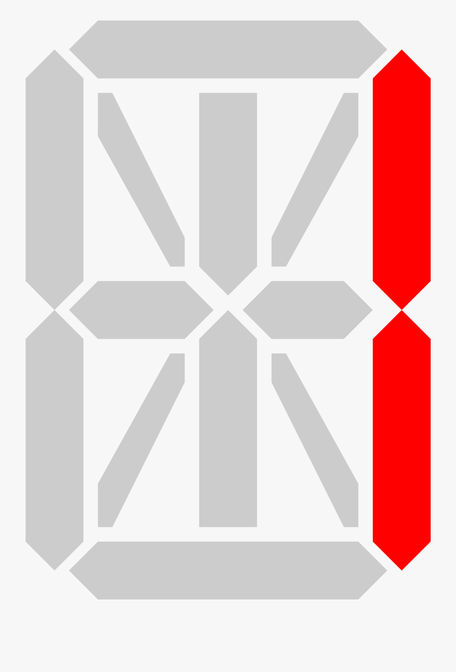 Transparent Red Number 1 Clipart - Digital Number 1 Png, Transparent Clipart