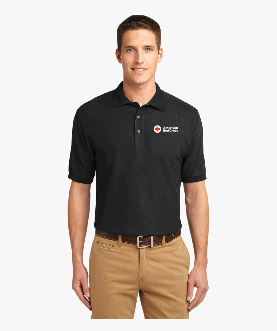 Clip Art Blue Shirt Khaki Pants - Port Authority Silk Touch Polo, Transparent Clipart