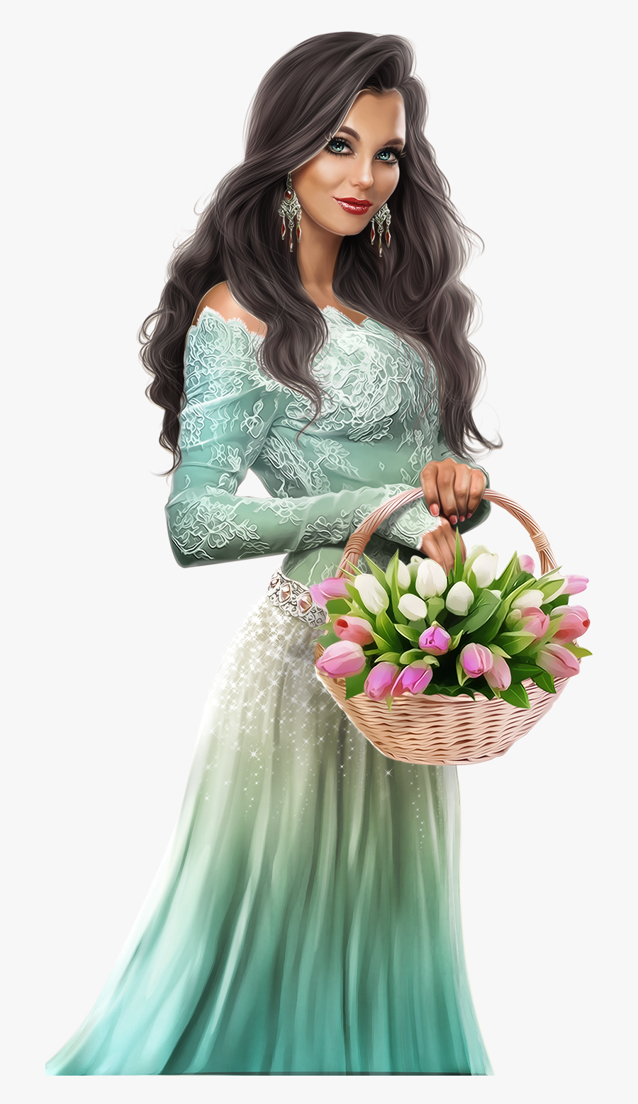 Easter Basket, Transparent Clipart