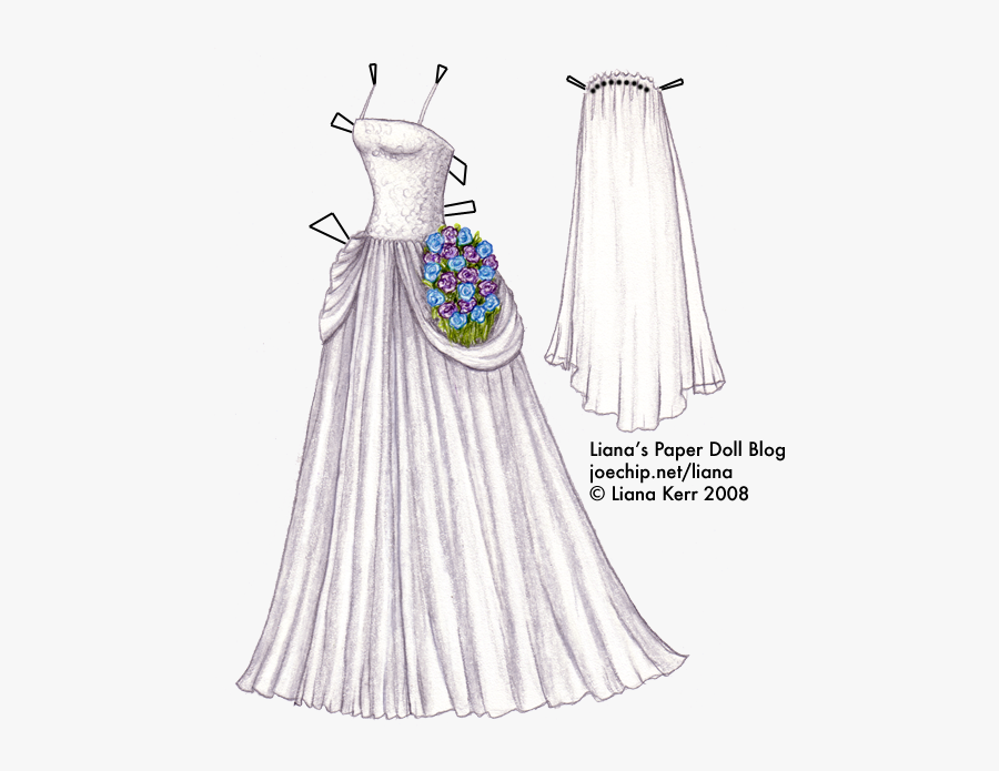 Wedding Dress Clipart Opacity Map - Anime Wedding Dresses, Transparent Clipart