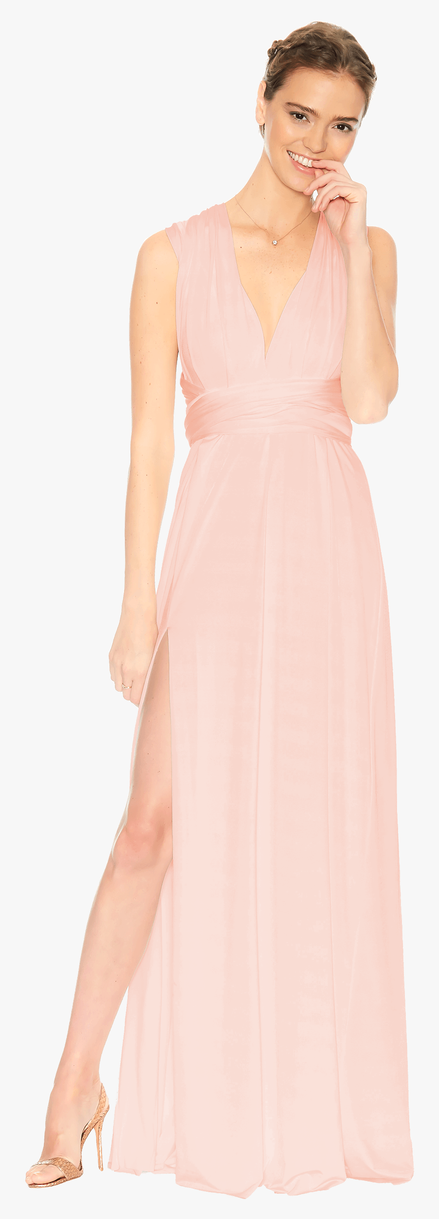 Clip Art Classic Slit Dress Twobirds - Two Birds Slit Dress, Transparent Clipart