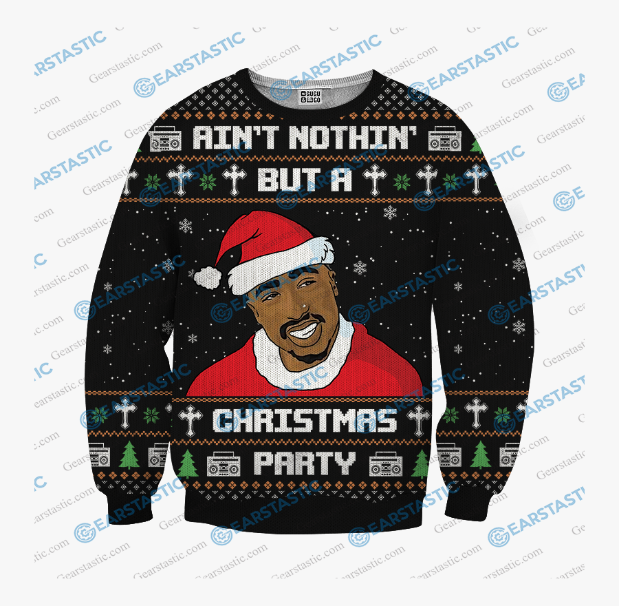 Randy Savage Ugly Christmas Sweater, Transparent Clipart