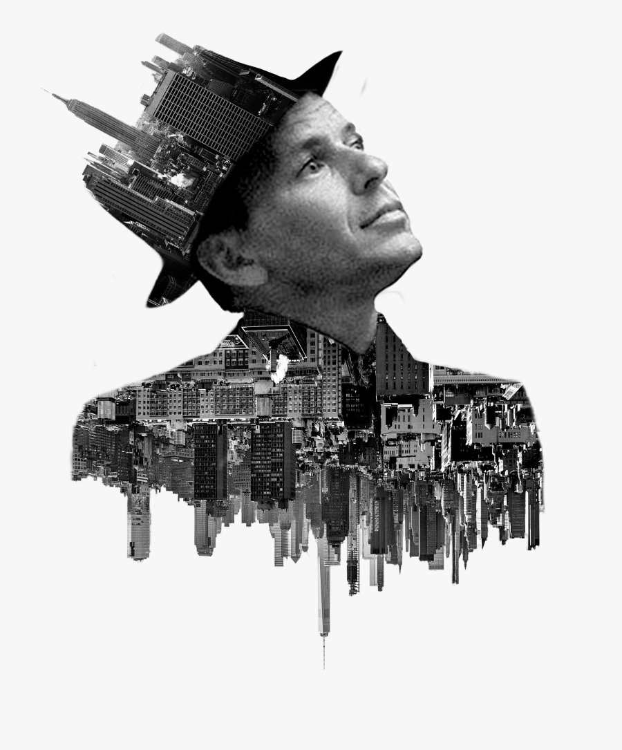 Clip Art Double Exposure Portrait - Frank Sinatra, Transparent Clipart
