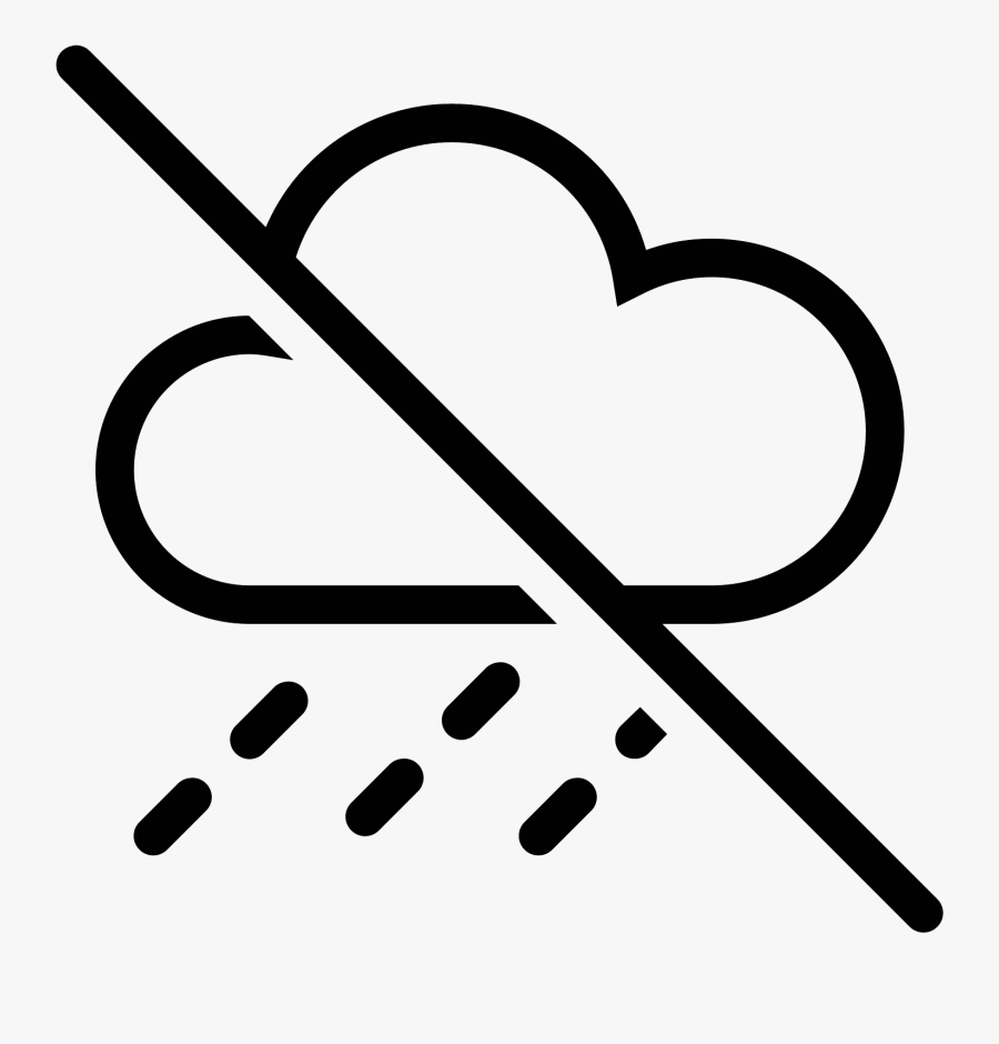 Emoji Clipart Rain - No Rain Icon Png, Transparent Clipart