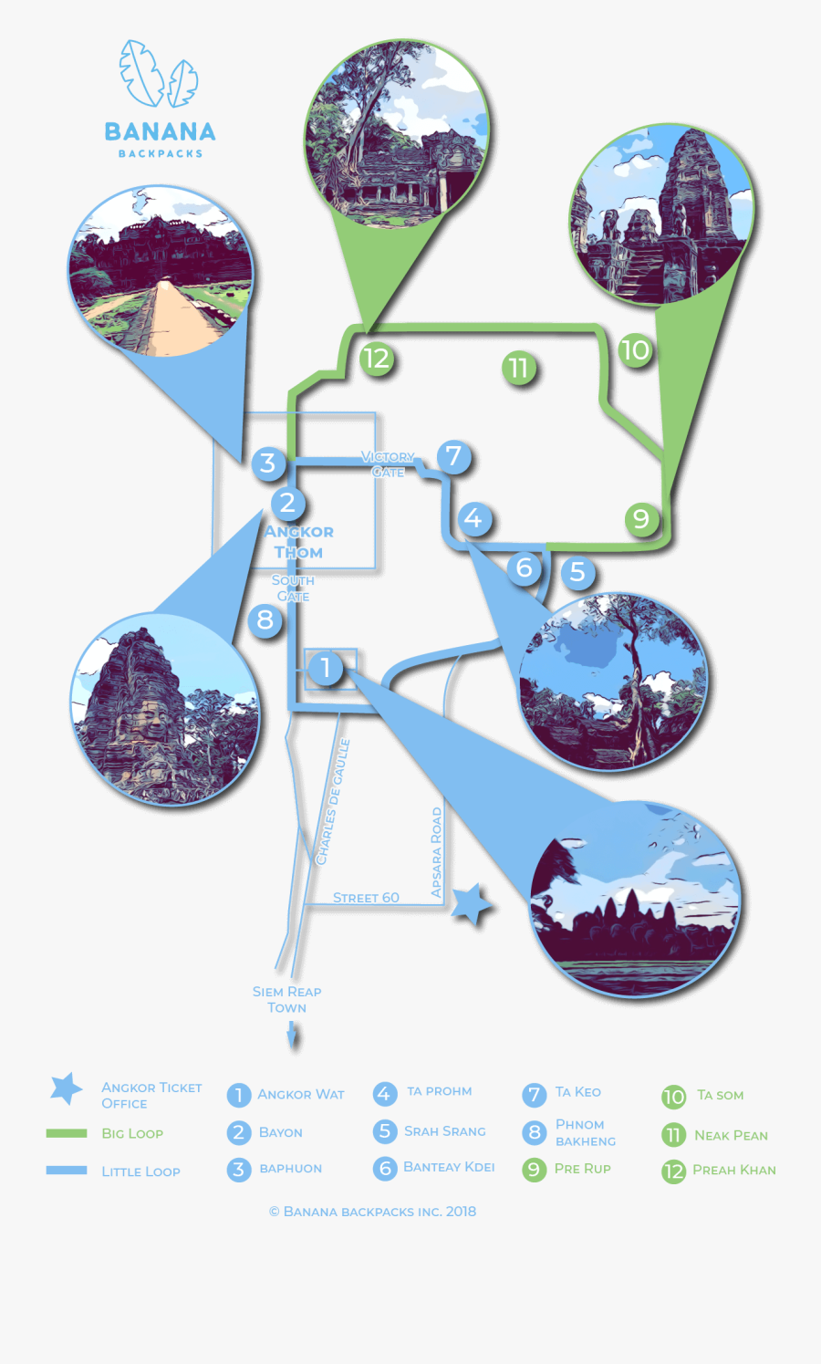 Map Of Angkor Wat, Transparent Clipart