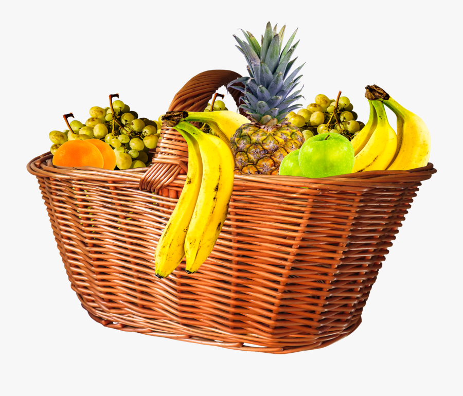 Basket Of Fruits Png, Transparent Clipart