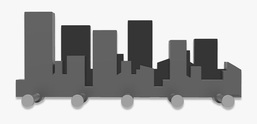 Appendiabiti Da Parete Skyline - Appendichiavi Parete, Transparent Clipart
