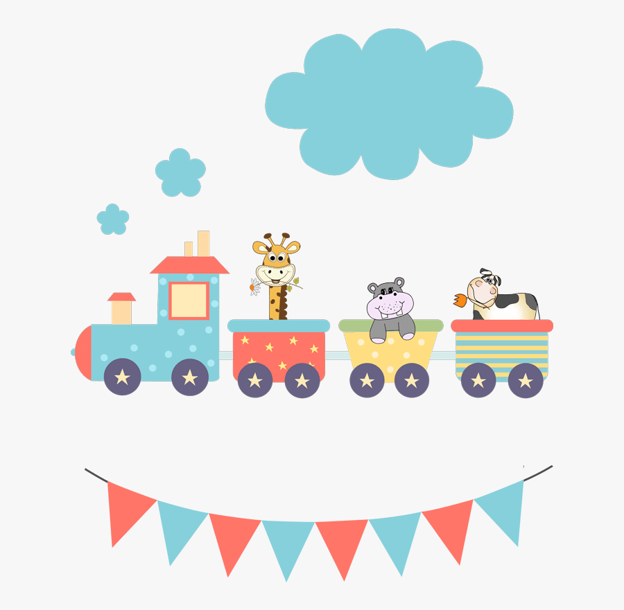 Cartoon Animal Train , Png Download - Animal Train Cartoon Png, Transparent Clipart
