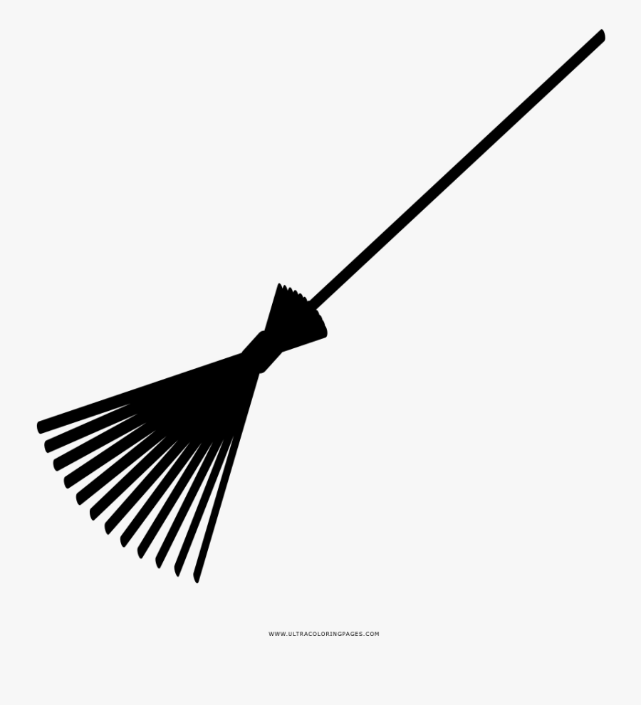 Transparent Escoba Png - Silhouette Image Of Broom, Transparent Clipart