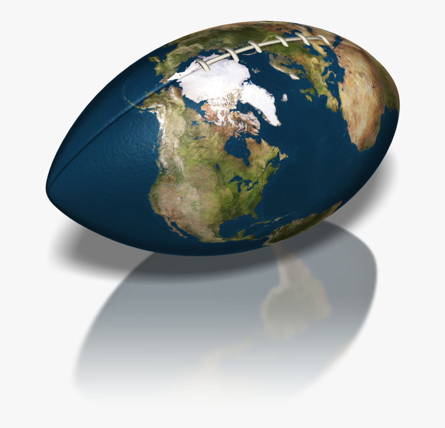 Football World 800 Clr - Earth Is A Football, Transparent Clipart