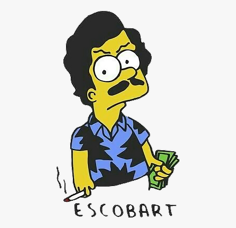 #escobar #bart #thesimpsons #freetoedit - Bart Simpson Pablo Escobar, Transparent Clipart