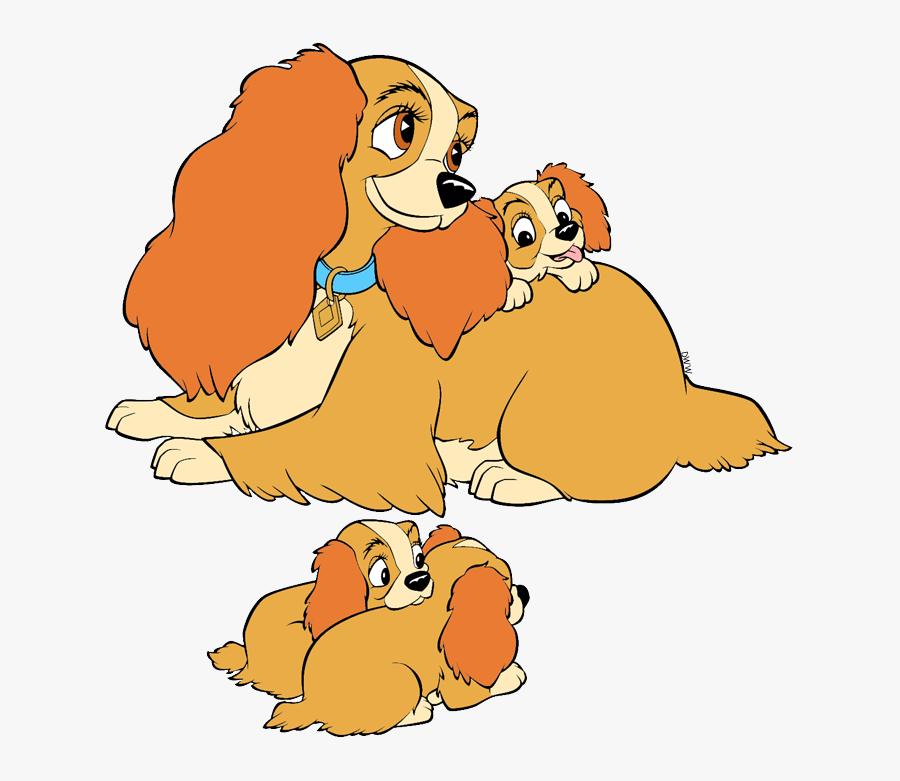 Lady And The Tramp Puppies Disney Clipart, Transparent Clipart