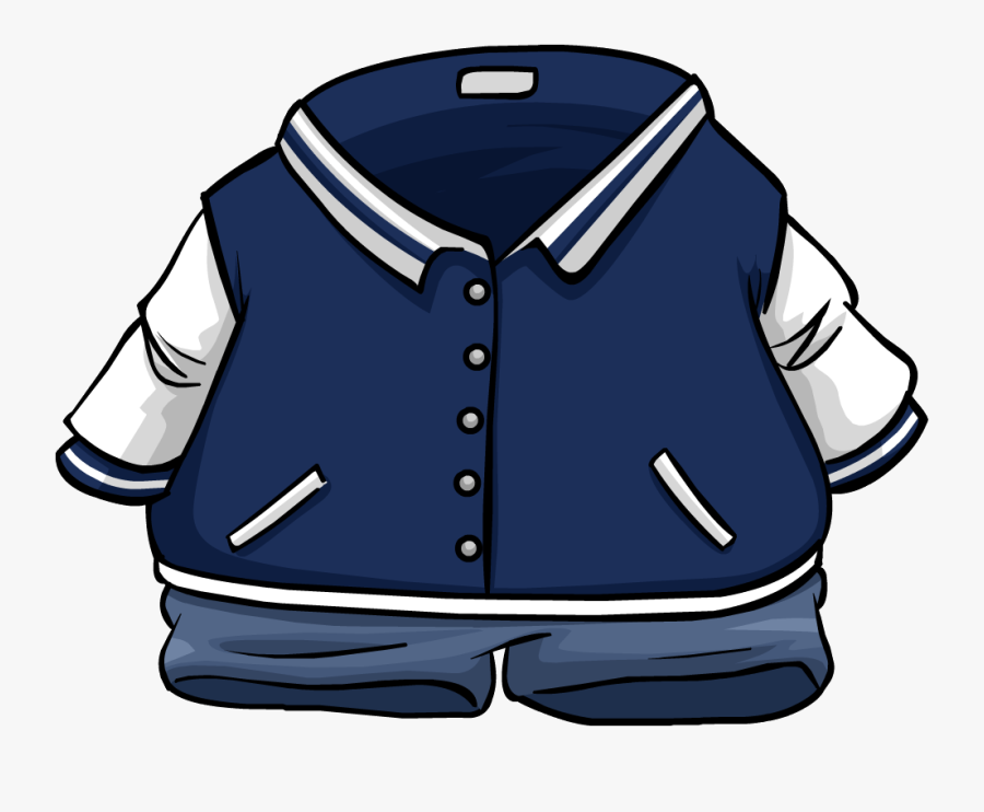 Jacket Varsity Free On - Club Penguin Jacket, Transparent Clipart
