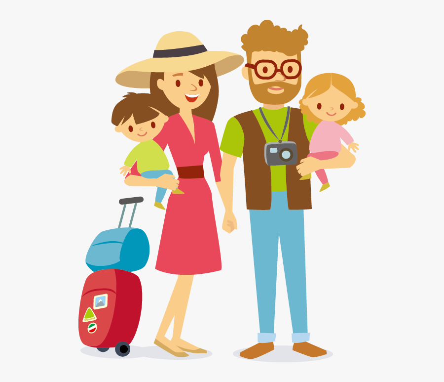 Family Travel Clip Art - Family Travel Clipart, Transparent Clipart