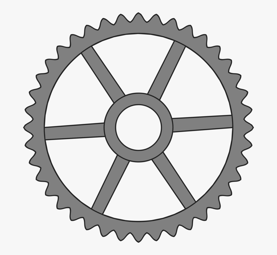 Wheel,clutch Part,bicycle Drivetrain Part - Gear With 40 Teeth, Transparent Clipart