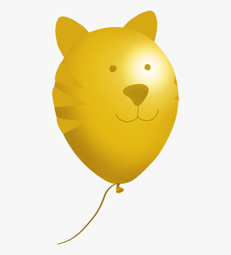 Small Tiger Balloon Clipart - Balloon, Transparent Clipart