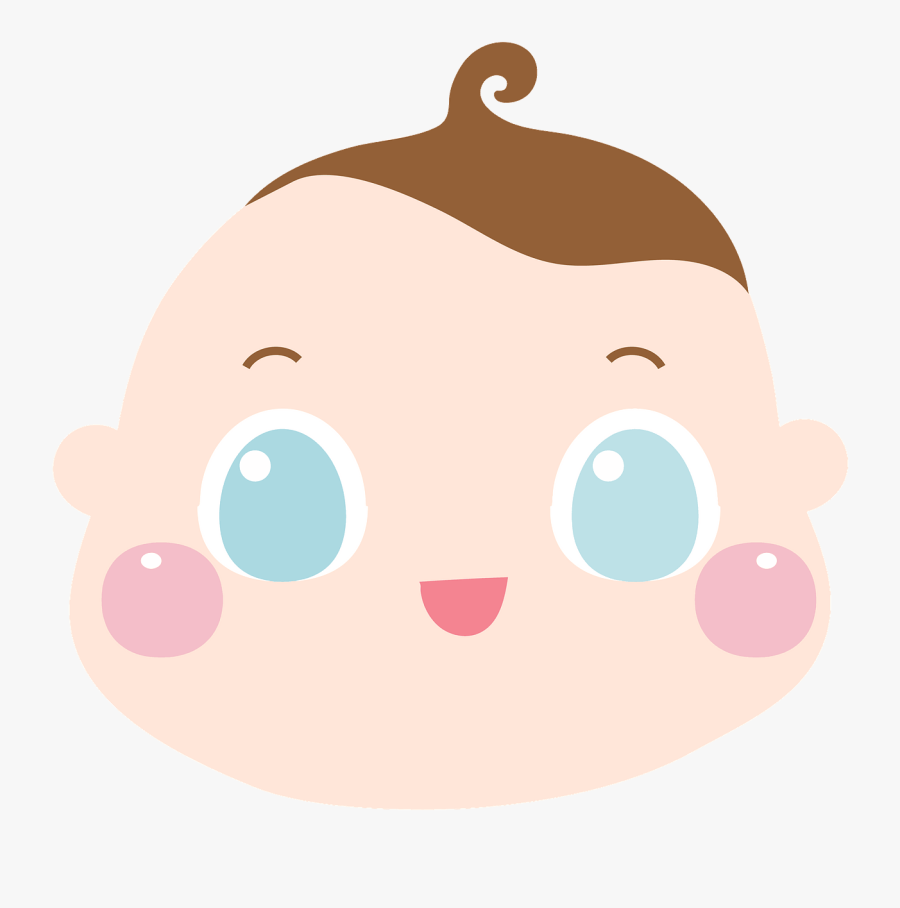 Baby, Cute, Face, Head, Smile, Happy, Child, Sweet - Kartun Kepala Bayi Png, Transparent Clipart