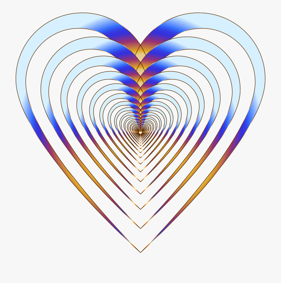 Chromatic Love 11 No Background Clip Arts - Heart, Transparent Clipart