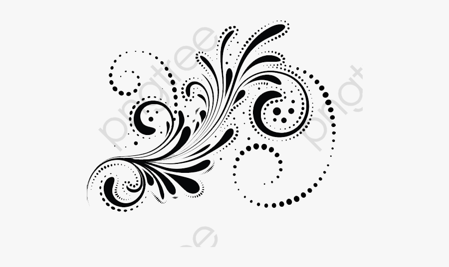 Flower Png Commercial Use - White Swirl Pattern Design Png, Transparent Clipart