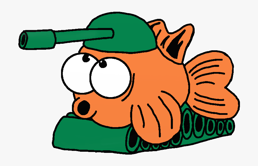 Fish Tank Clipart Little Person - Fish In An Army Tank Clipart, Transparent Clipart