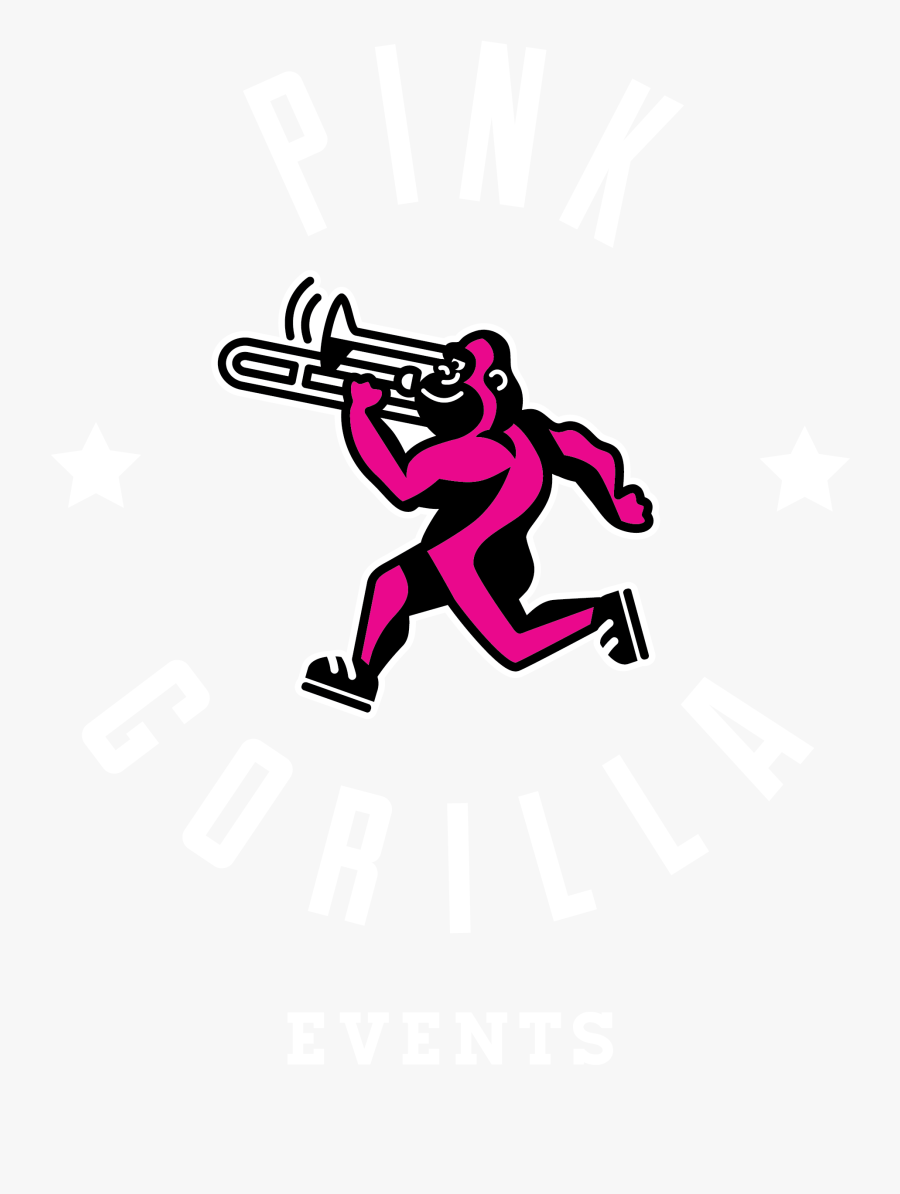 Pink Gorilla Events Logo, Transparent Clipart