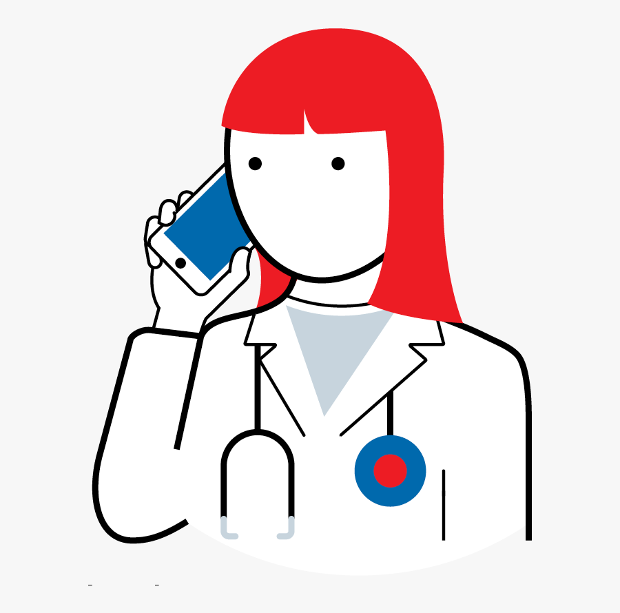 The Practice Utilises Telephone Assessment And Treatment - Cartoon, Transparent Clipart