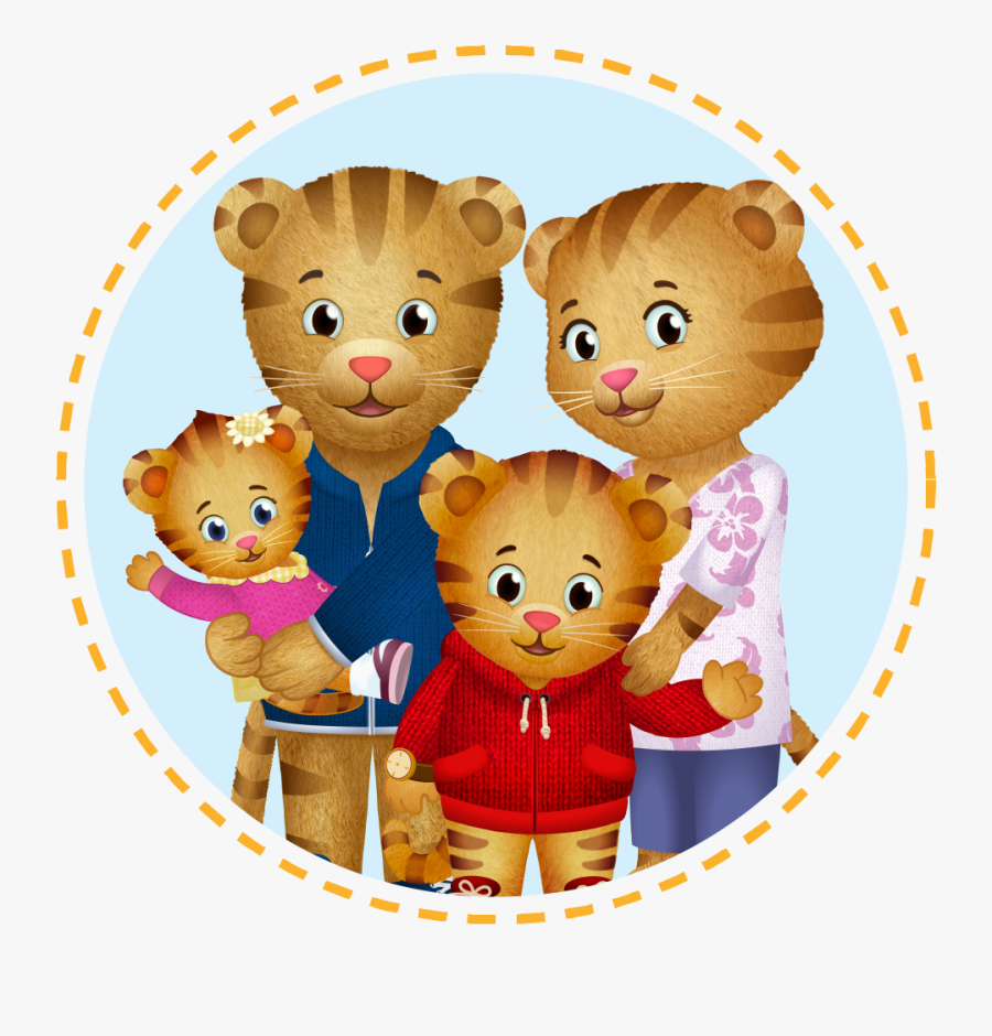 Daniel Tiger's Neighborhood Tiger Family, Transparent Clipart