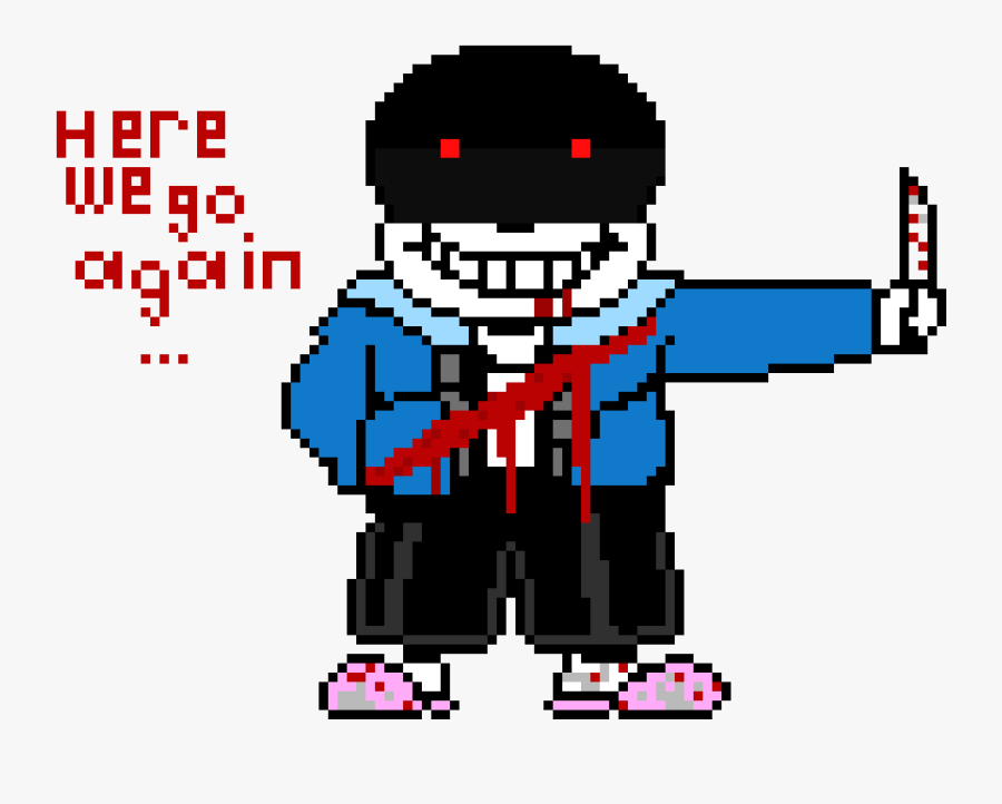 Transparent Revenge Png - Sans Pixel Art, Transparent Clipart