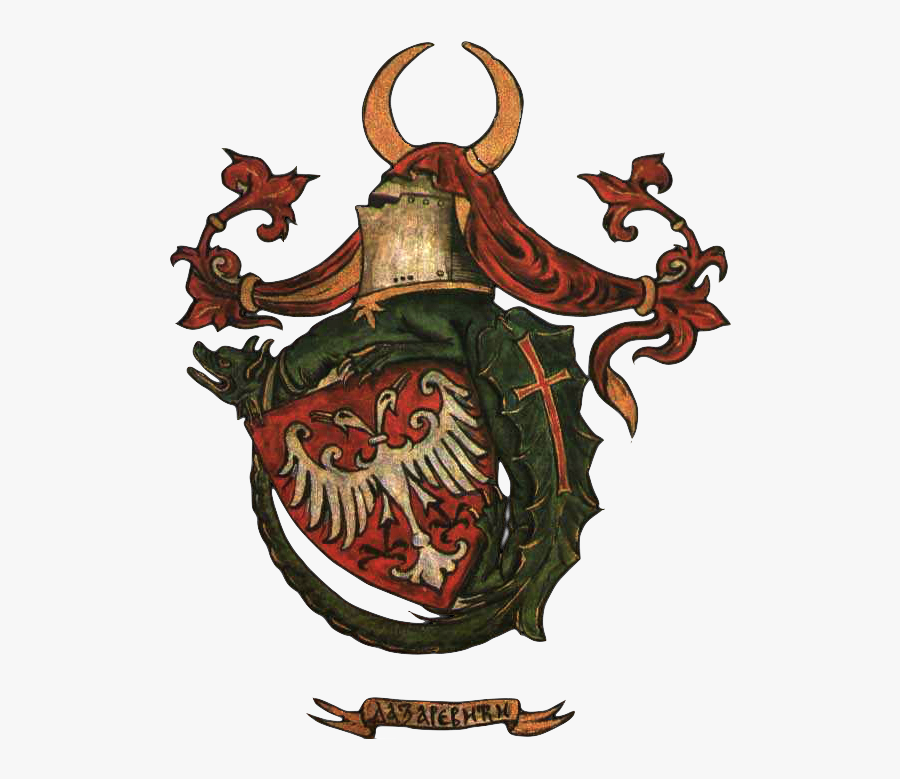 Grb Lazarevic Order Of - Serbian Medieval Coat Of Arms, Transparent Clipart