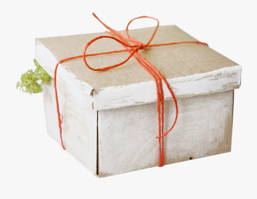 Clip Art Paper Rope Gift Orange - Box, Transparent Clipart