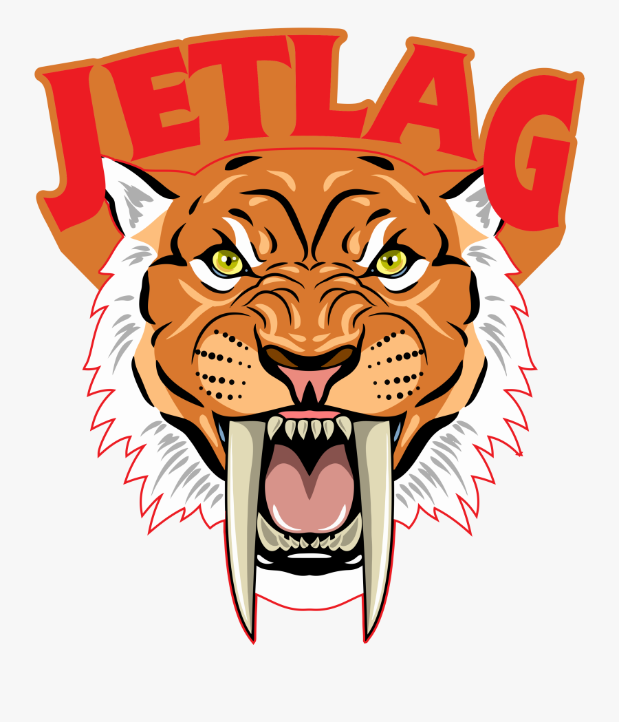 Cartoon Saber Tooth Tiger Face, Transparent Clipart