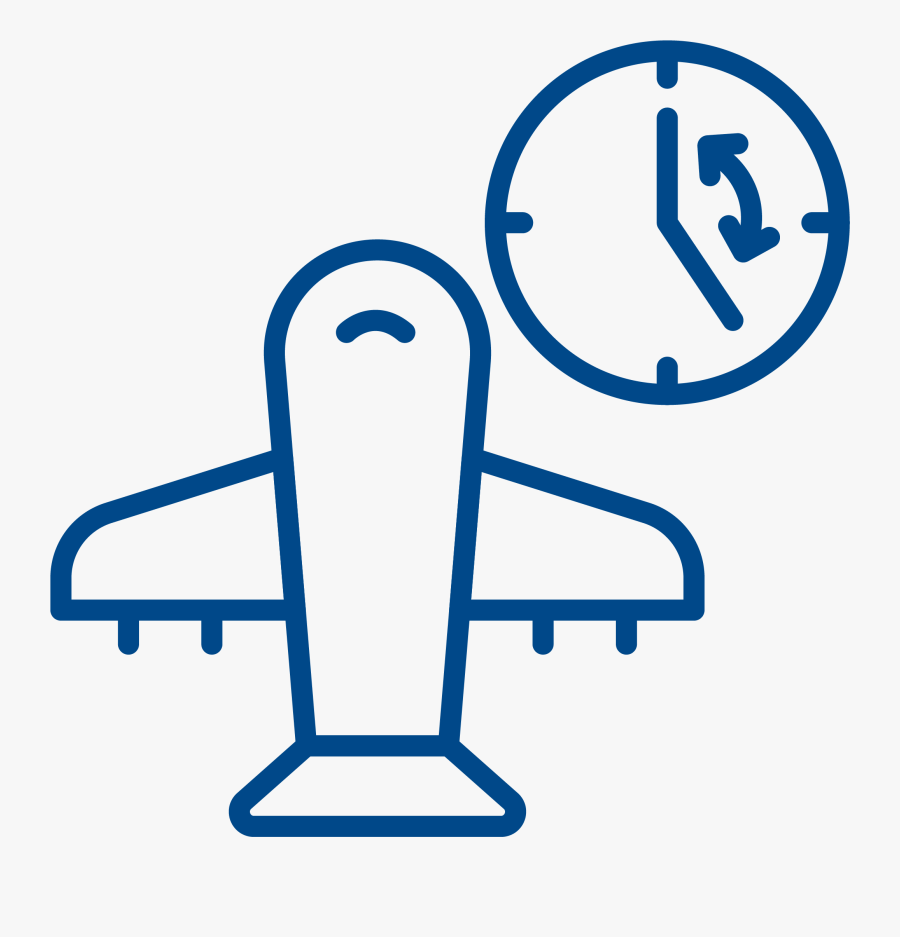 Fights Jet Lag - Schedule Clock, Transparent Clipart