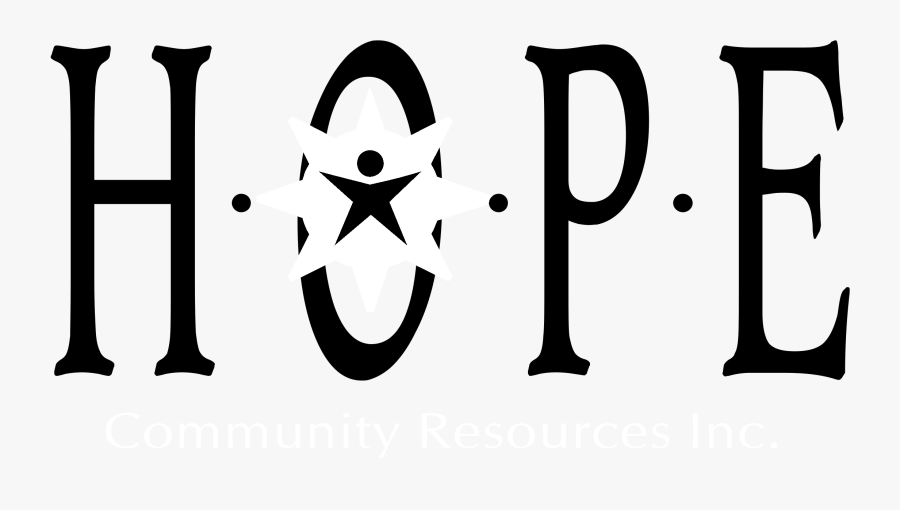 Hope Community Resources Logo Black And White, Transparent Clipart