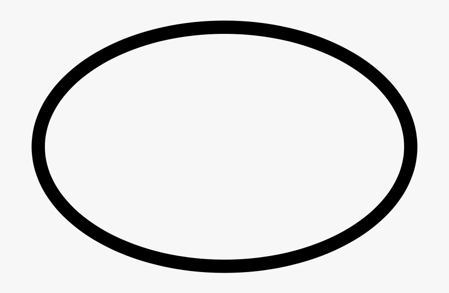 Oval Clipart Black And White - Arrow Circle Thin Png, Transparent Clipart