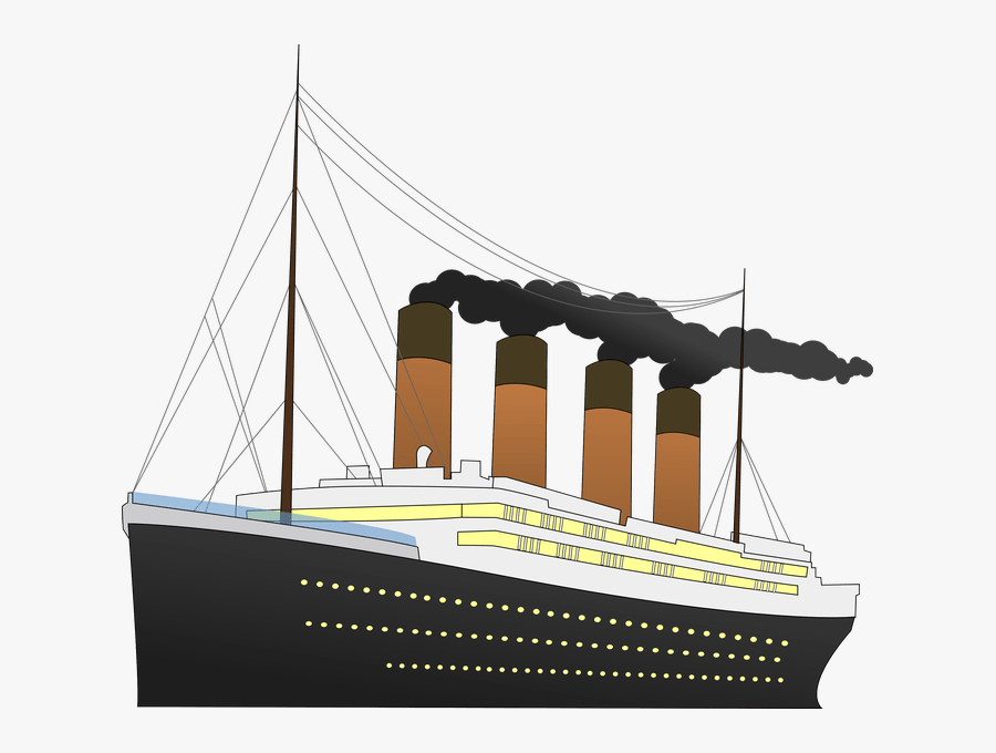 Ships Drawing Titanic - Titanic Clipart, Transparent Clipart